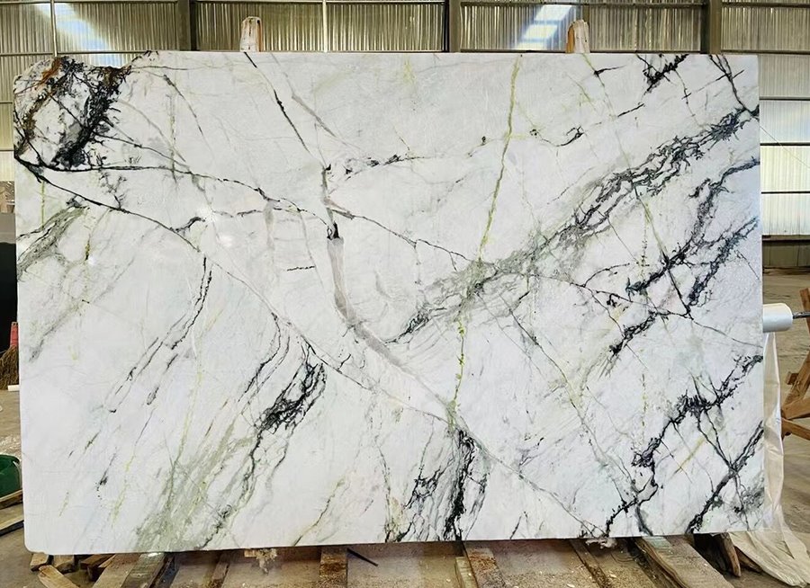 China Green Marble Clivia Marble Slab 03