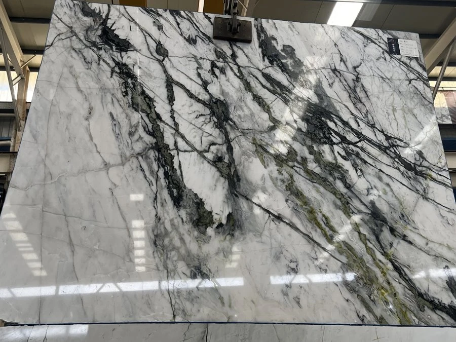China Green Marble Clivia Marble Slab 05