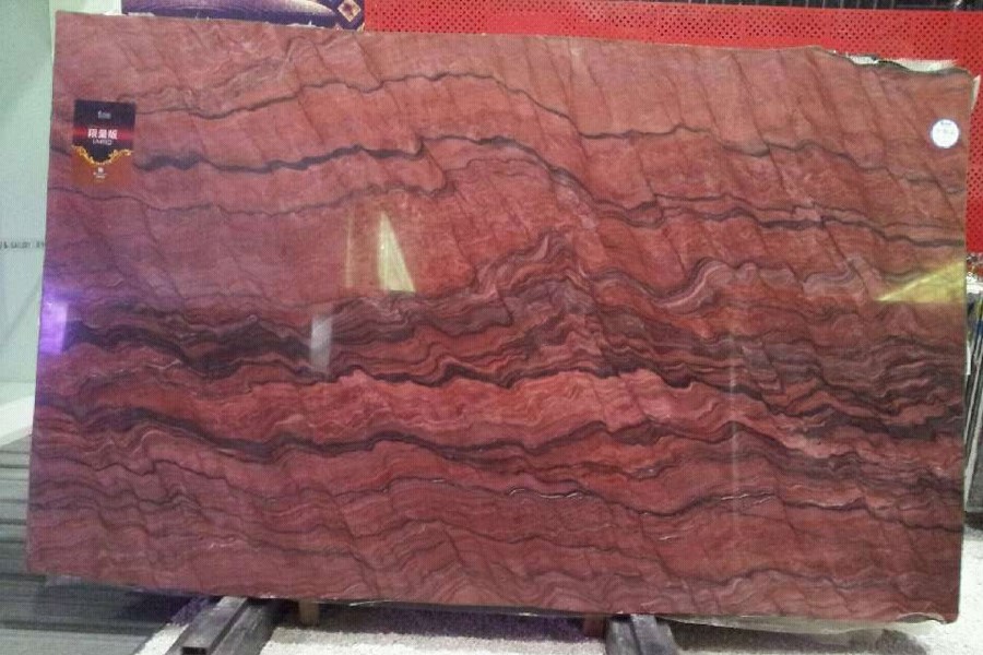 Red Fusion Quartzite Slab Polished Red Fusion Quartzite Slab Polished