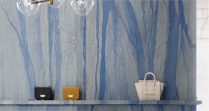 Azul Macaubas Granite Wall