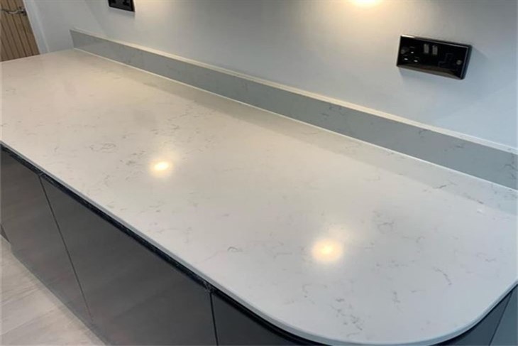 Carrara White Quartz Bar Tops