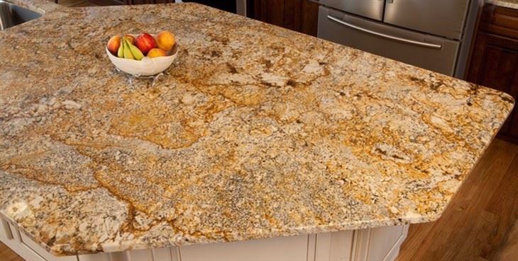 Golden Silver Granite Kitchen 3